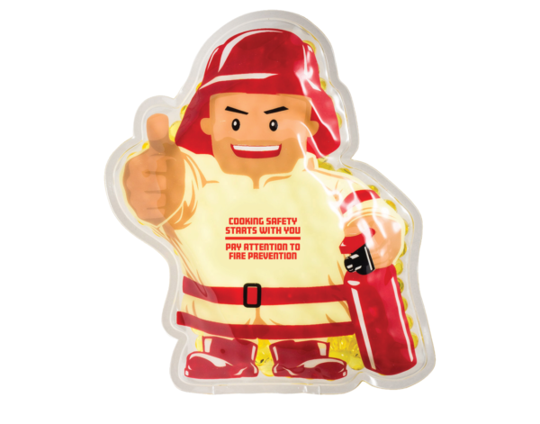 Hot/Cold Pack - Firefighter Shape - Cooking Safety Message